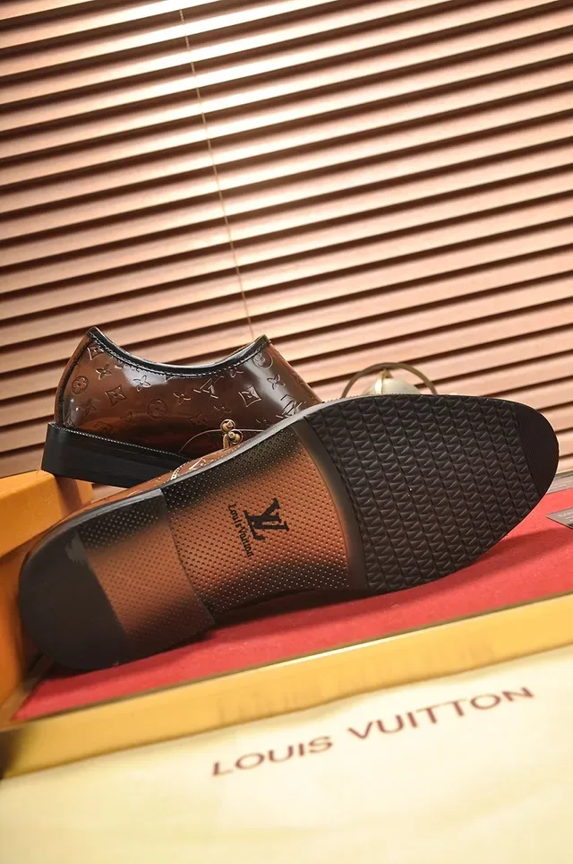 Sapatos Oxford Louis Vuitton Monogram Marrom Cap-Toe 3