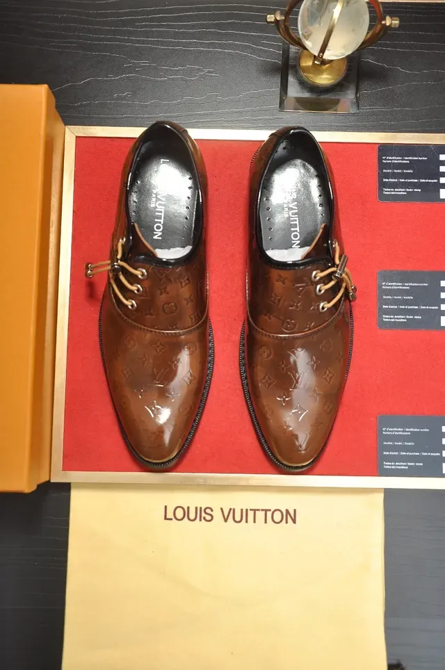 Sapatos Oxford Louis Vuitton Monogram Marrom Cap-Toe 5
