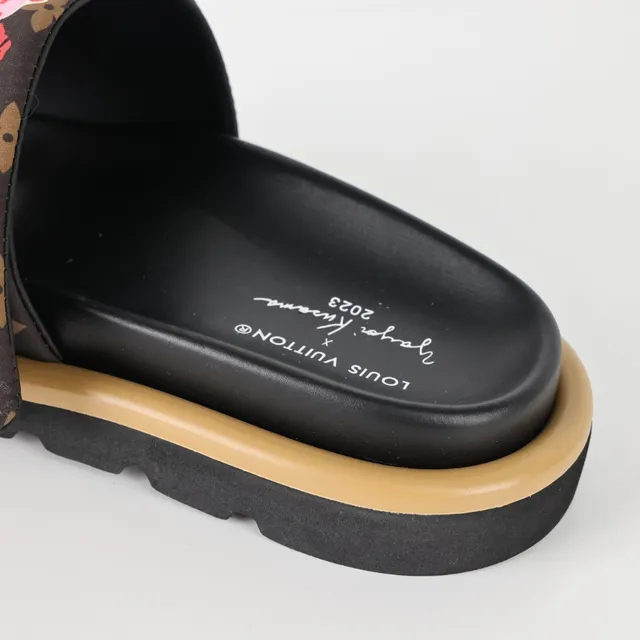 Louis Vuitton Monogram Canvas Graphic Appliqué Platform Slippers 4