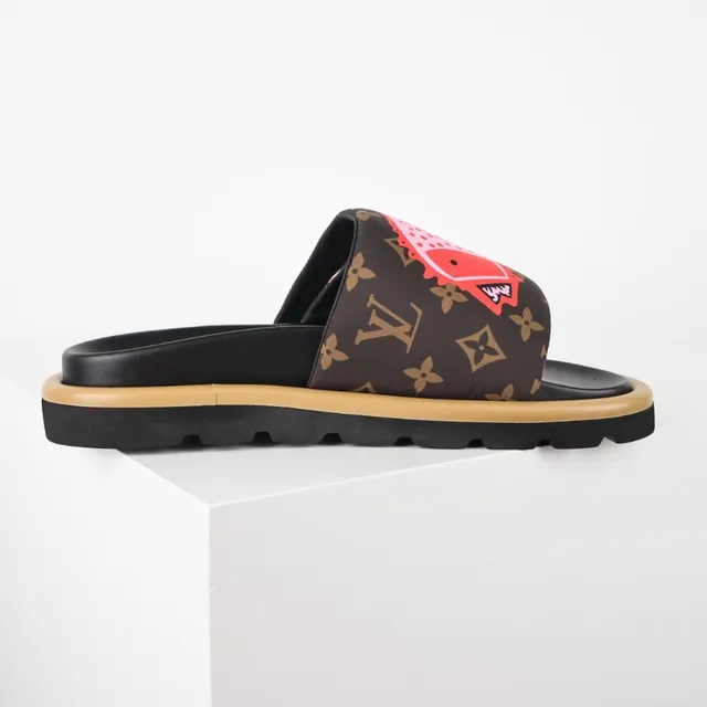 Louis Vuitton Monogram Canvas Graphic Appliqué Platform Slippers 7