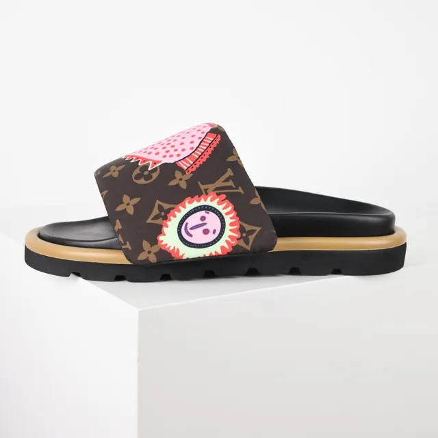 Louis Vuitton Monogram Canvas Graphic Appliqué Platform Slippers 9
