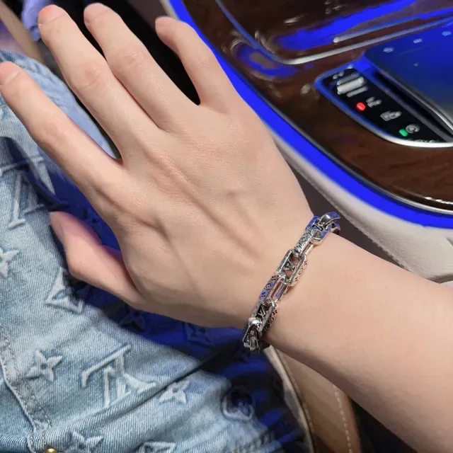 Louis Vuitton Monogram Chain Bracelet Silver-Tone Bracelet 2