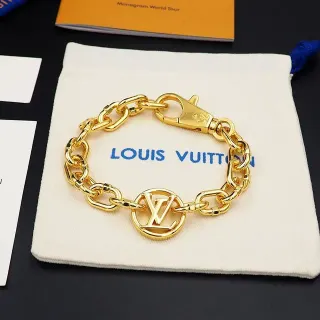 Louis Vuitton Monogram Chain Gold-Tone Bracelet