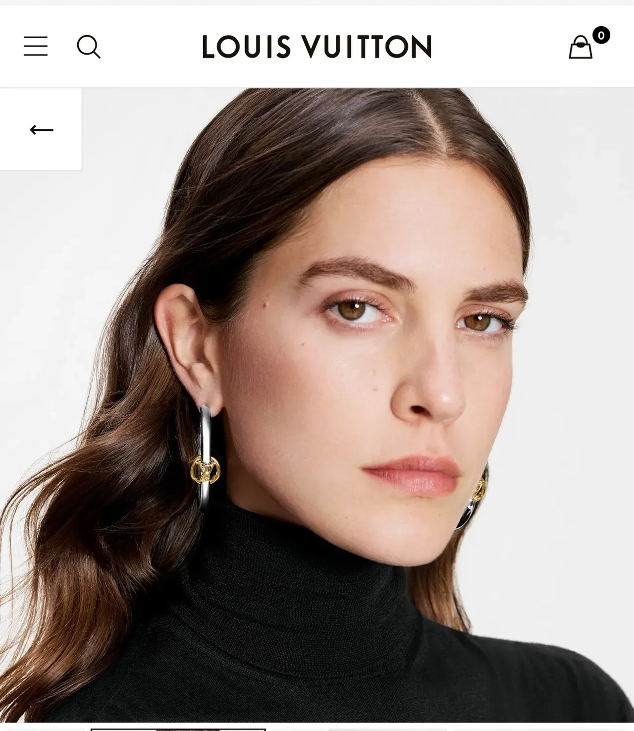 Louis Vuitton Monogram Charm Hoop Earrings 2