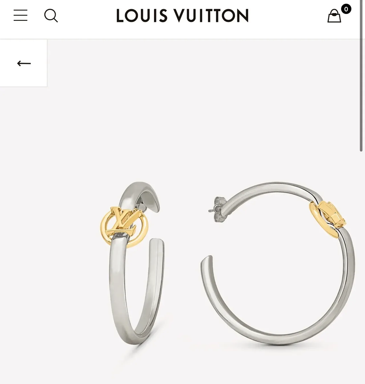 Louis Vuitton Monogram Charm Hoop Earrings 3