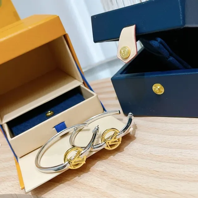 Louis Vuitton Monogram Charm Hoop Earrings 4