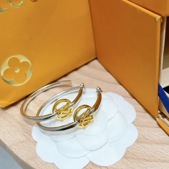 Louis Vuitton Monogram Charm Hoop Earrings 5