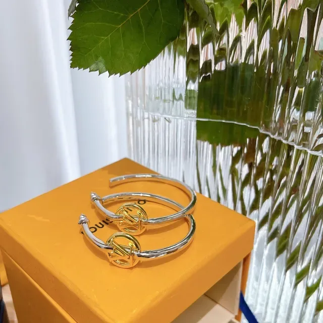 Louis Vuitton Monogram Charm Hoop Earrings 8