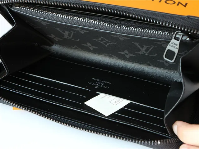 Louis Vuitton Monogramme Toile Enduite Gris Portefeuille Long 3