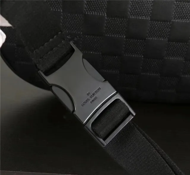 Louis Vuitton Monogram Embossed Black Fashion Belt Bag 2