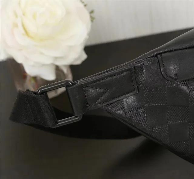 Louis Vuitton Monogram Embossed Black Fashion Belt Bag 6