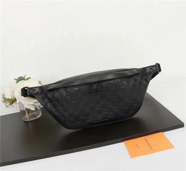 Louis Vuitton Monogram Embossed Black Fashion Belt Bag 7
