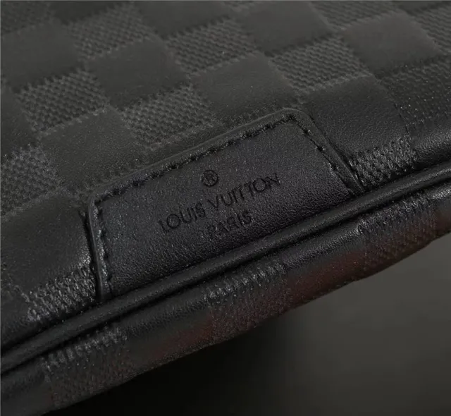 Louis Vuitton Monogram Embossed Black Fashion Belt Bag 9