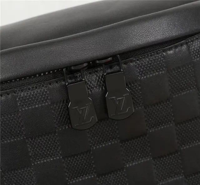 Louis Vuitton Monogram Embossed Black Fashion Belt Bag 11