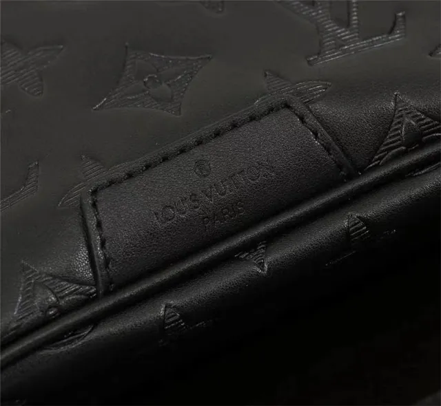 Louis Vuitton Monogram Embossed Black Fashion Belt Bag 17