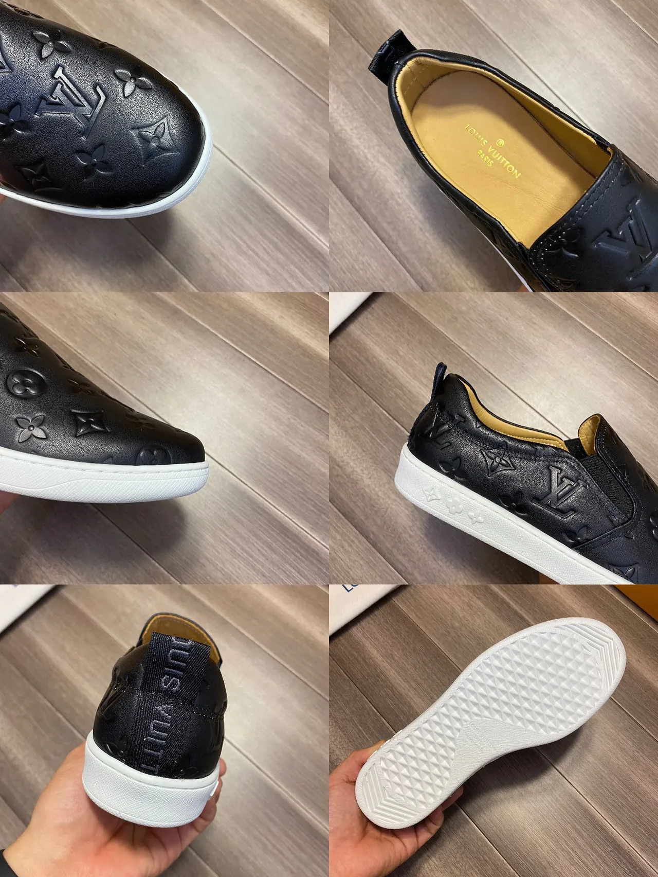 Louis Vuitton Monogram-Embossed Slip-On Loafers 2