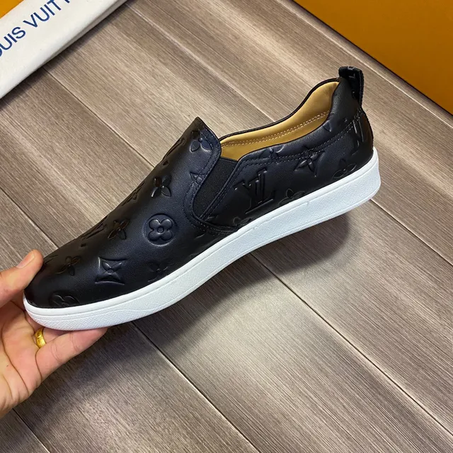 Louis Vuitton Monogram-Embossed Slip-On Loafers 3