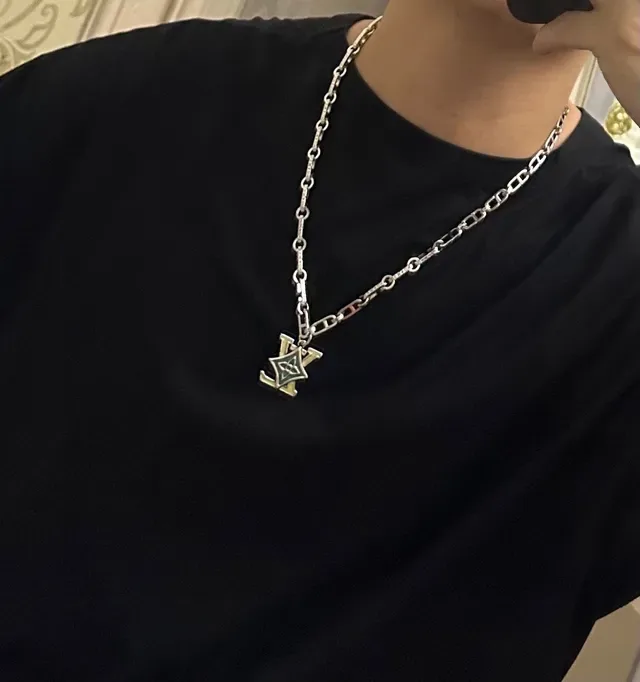 Louis Vuitton Monogram Enamel Pendant Necklace 2