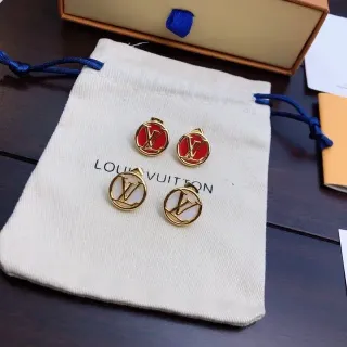 Louis Vuitton Monogram Enamel Stud Earrings