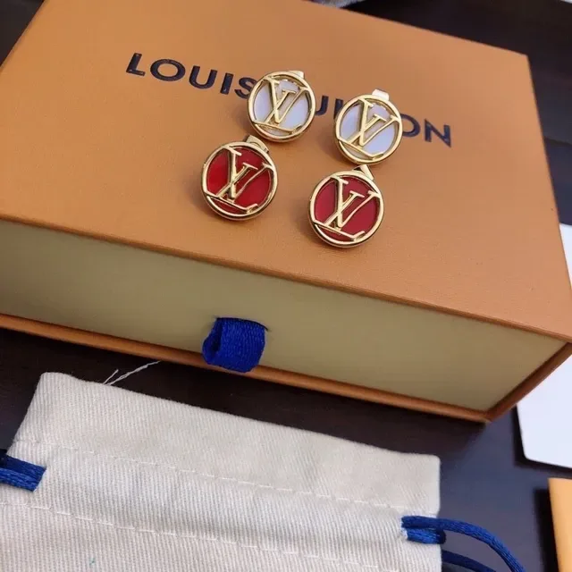Louis Vuitton Monogram Enamel Stud Earrings 3