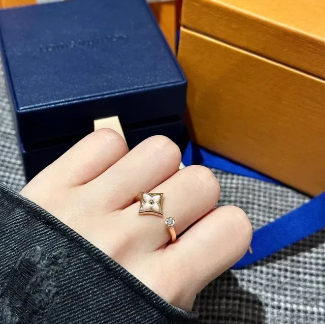 Louis Vuitton Monogram Flower Enamel Open-Band Rings 3