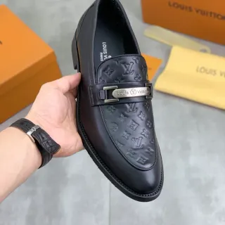 Louis Vuitton Monogram Loafer 黑色皮革乐福鞋