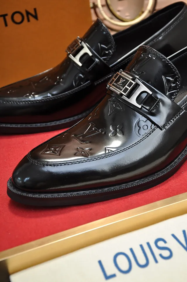 Louis Vuitton Monogram Loafer Black Patent Leather Loafers 2