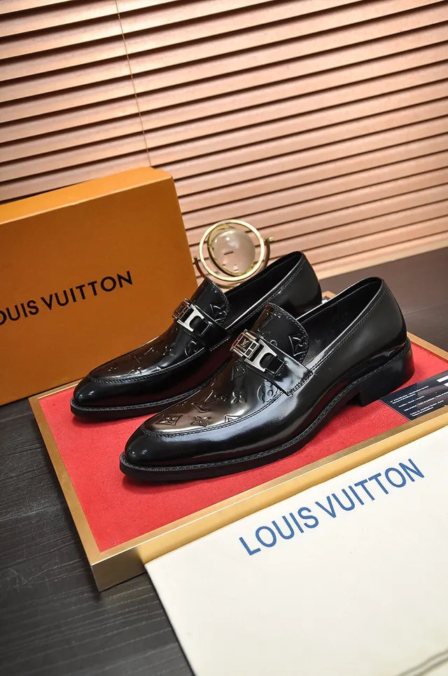 Louis Vuitton Monogram Loafer Black Patent Leather Loafers 3