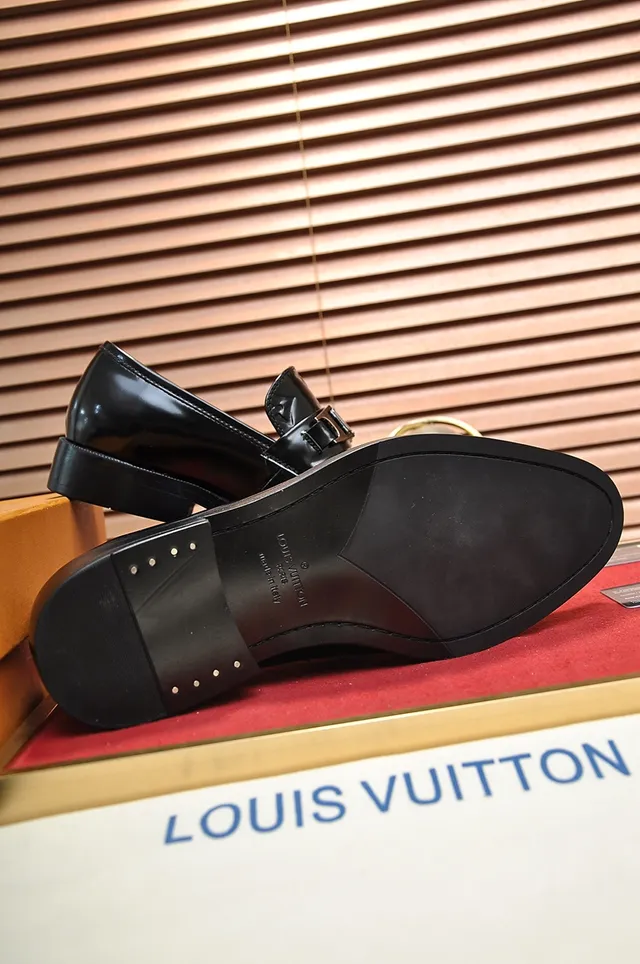 Louis Vuitton Monogram Loafer Black Patent Leather Loafers 4
