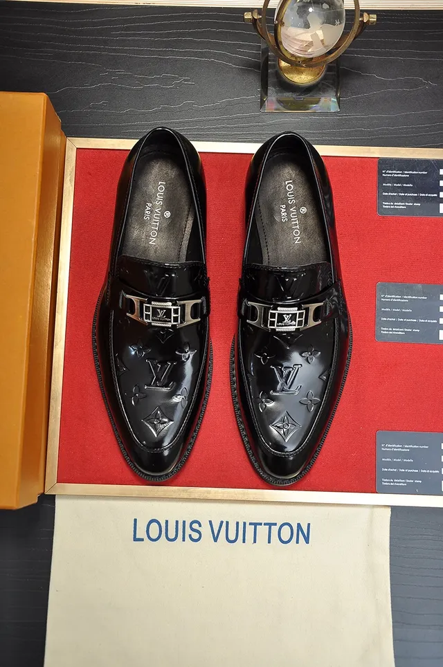 Louis Vuitton Monogram Loafer Black Patent Leather Loafers 5