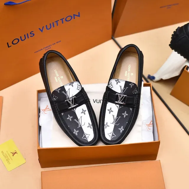 Louis Vuitton Monogram Split-Color Loafers 9