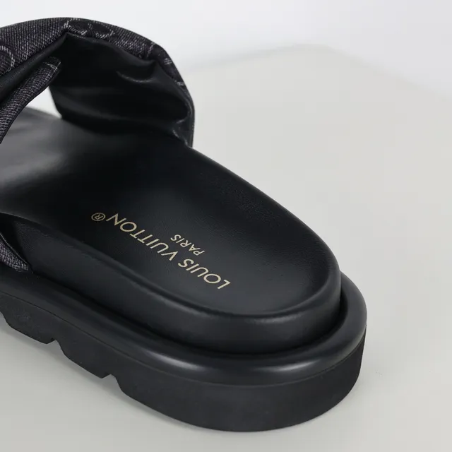 Louis Vuitton Monogrammed Double-Strap Slide Slippers 4