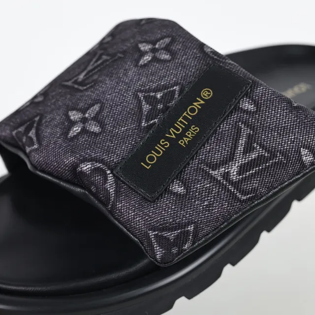 Louis Vuitton Monogrammed Double-Strap Slide Slippers 6