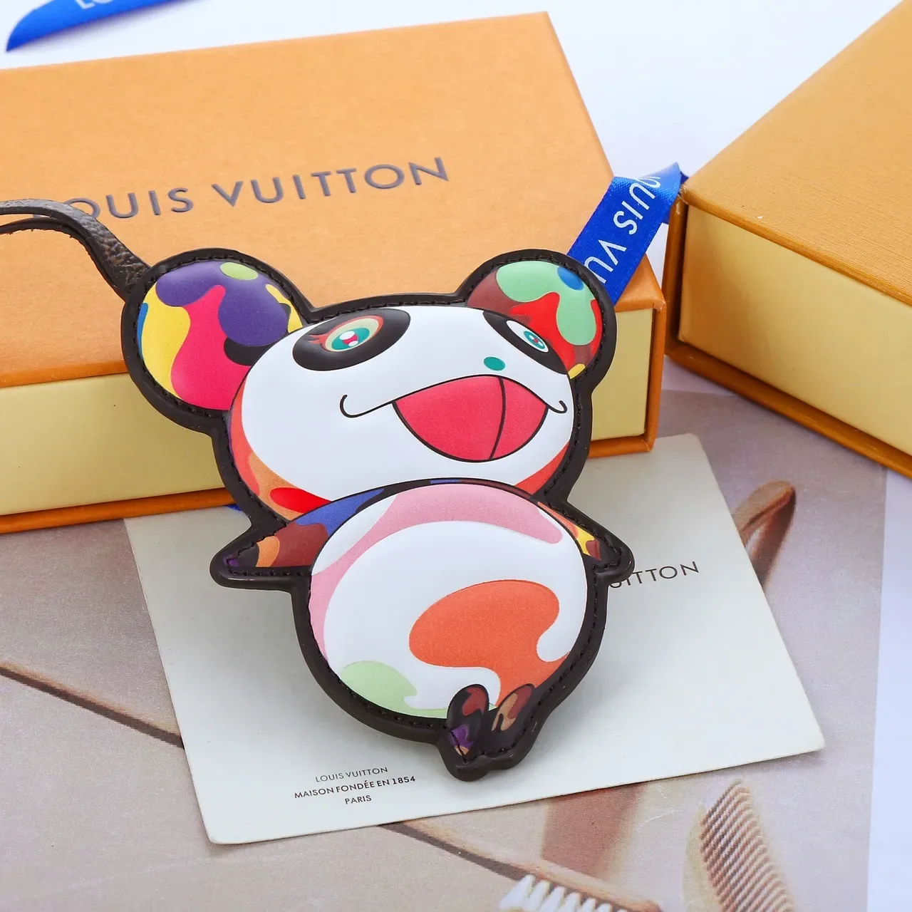Louis Vuitton Multicolor Black Panda-Shaped Pop-Art Handbag 3