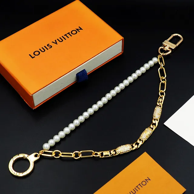 Louis Vuitton Pearl and Crystal Chain Bracelet 4