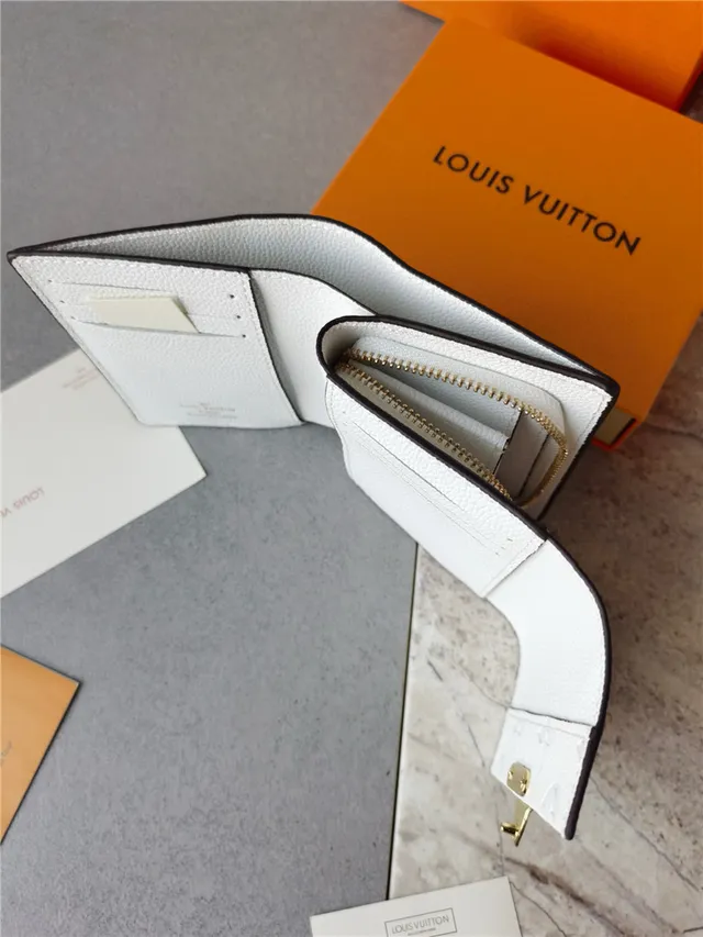 Louis Vuitton Petite Malle Black Empreinte Leather Short Wallet 4