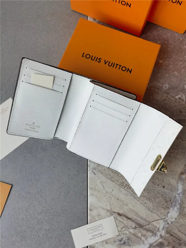 Louis Vuitton Petite Malle Black Empreinte Leather Short Wallet 5