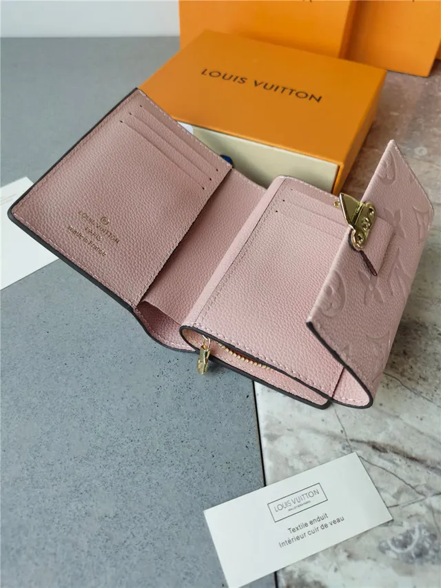 Louis Vuitton Petite Malle Black Empreinte Leather Short Wallet 12