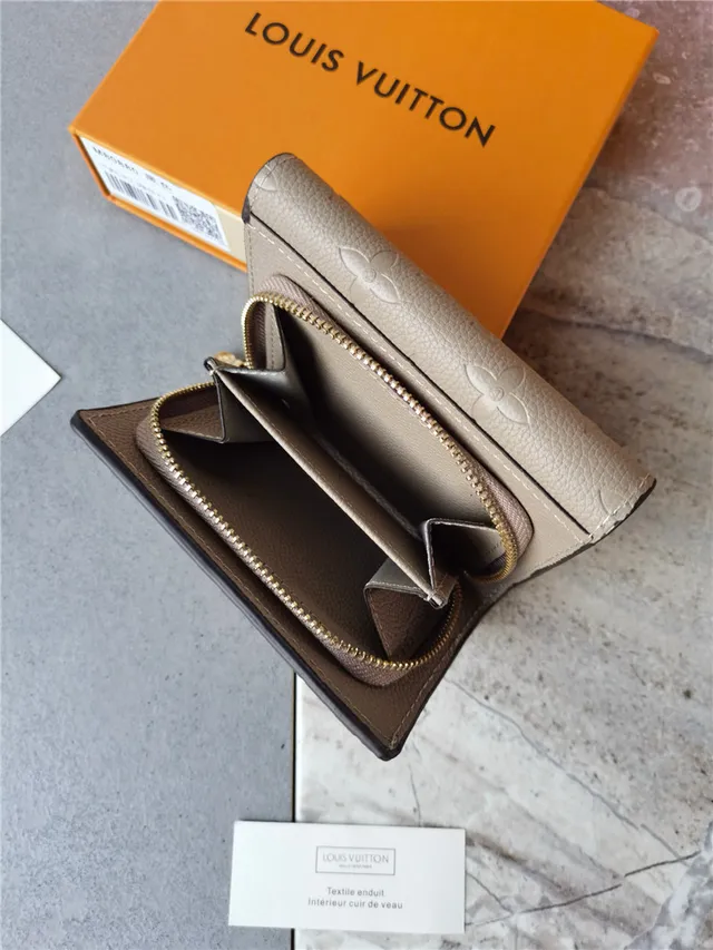 Louis Vuitton Petite Malle Black Empreinte Leather Short Wallet 22