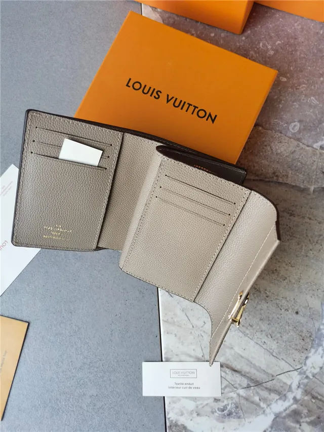 Louis Vuitton Petite Malle Black Empreinte Leather Short Wallet 24