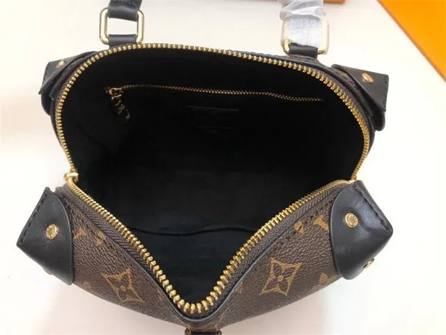 Louis Vuitton Petite Malle কালো মনোগ্রাম ক্যানভাস বোস্টন ব্যাগ 12