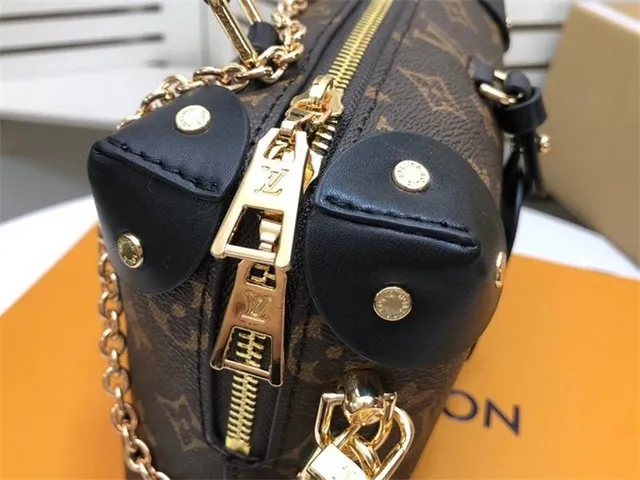 Louis Vuitton Petite Malle কালো মনোগ্রাম ক্যানভাস বোস্টন ব্যাগ 15