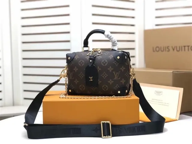 Louis Vuitton Petite Malle কালো মনোগ্রাম ক্যানভাস বোস্টন ব্যাগ 19