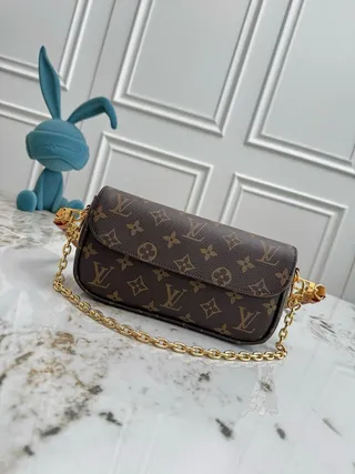 Louis Vuitton Pochette Metis Marron Or Monogramme Toile Enduite Sangle Chaîne Sac à bandoulière 2