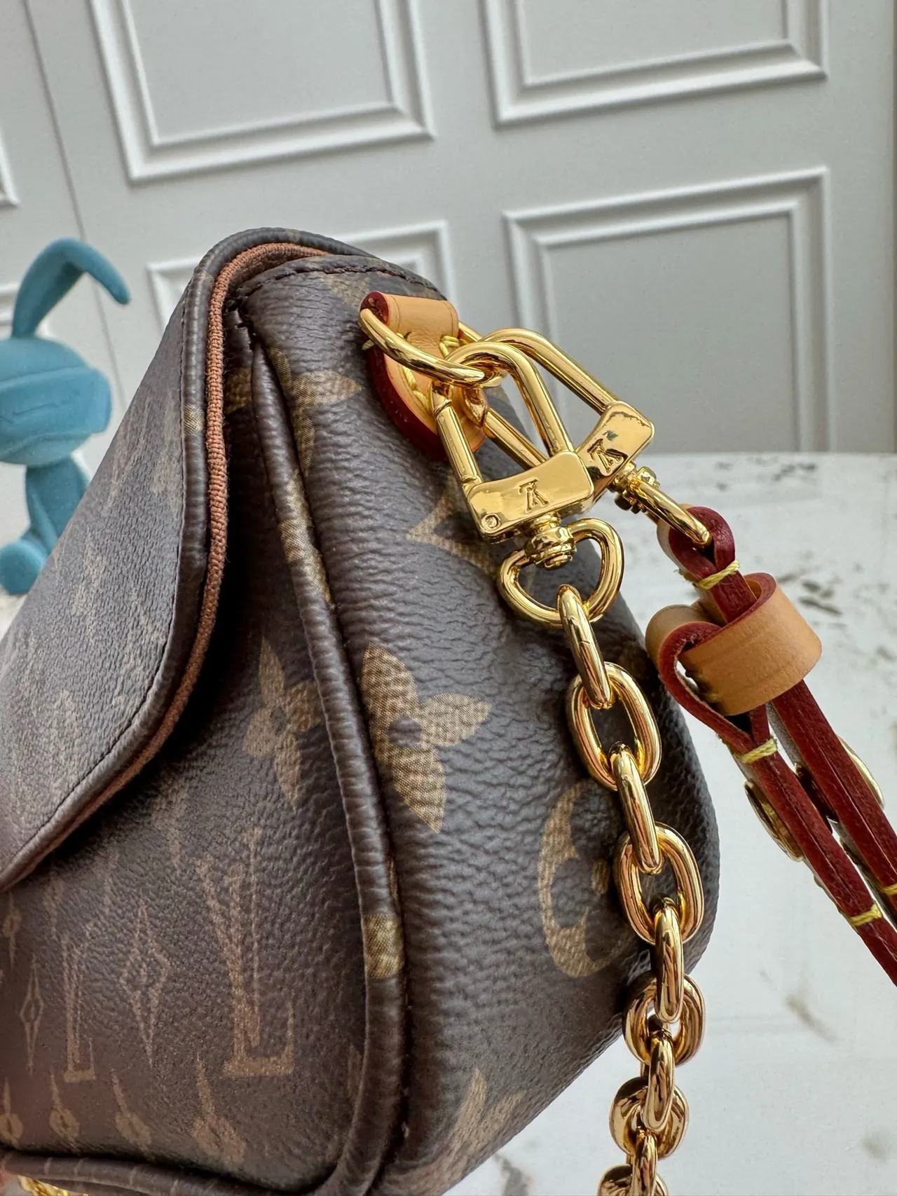 Louis Vuitton Pochette Metis Marron Or Monogramme Toile Enduite Sangle Chaîne Sac à bandoulière 5