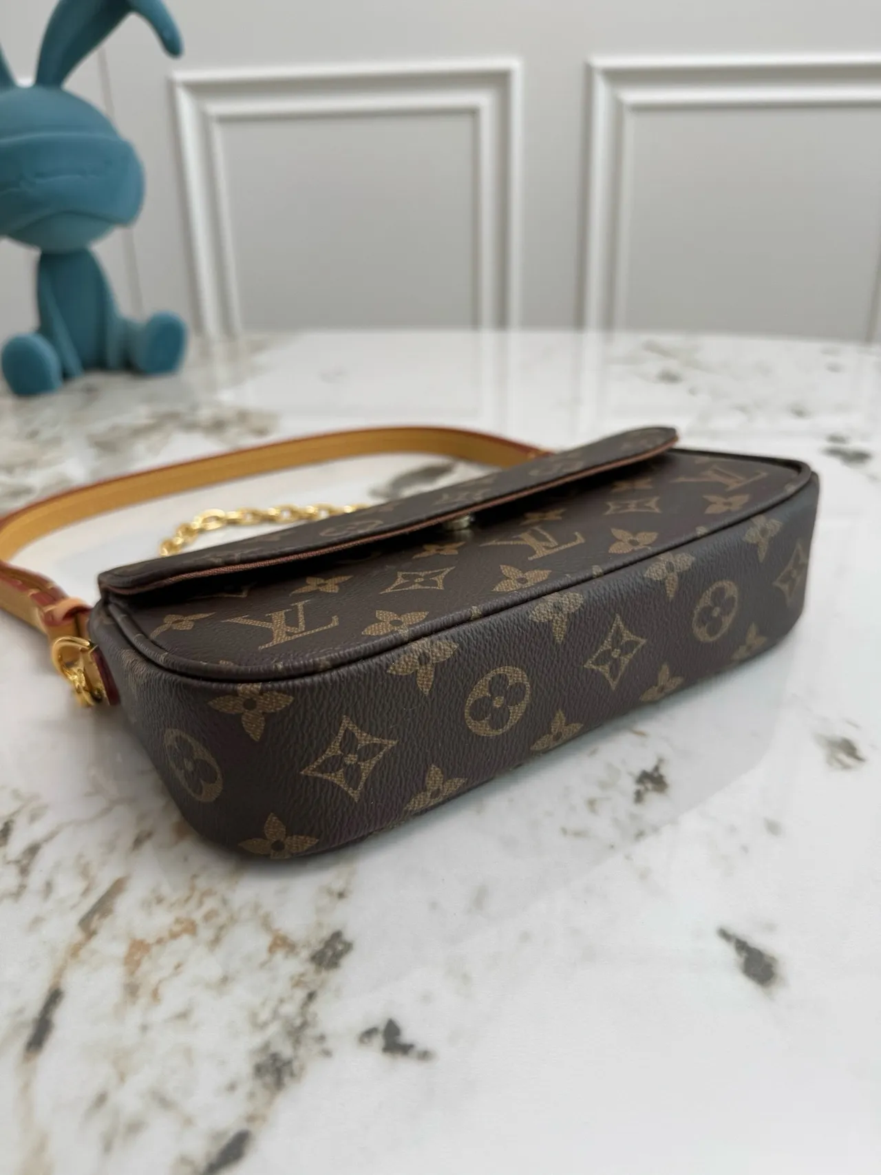 Louis Vuitton Pochette Metis Marron Or Monogramme Toile Enduite Sangle Chaîne Sac à bandoulière 6
