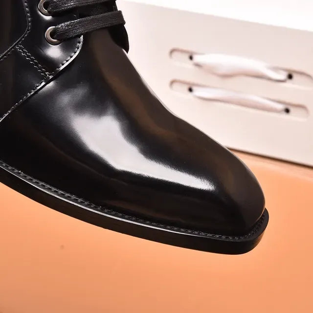 Louis Vuitton Polished Black Cap-Toe Side-Zip Ankle Boots 2