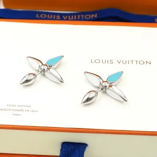 Louis Vuitton Propeller-Style Enamel Stud Earrings