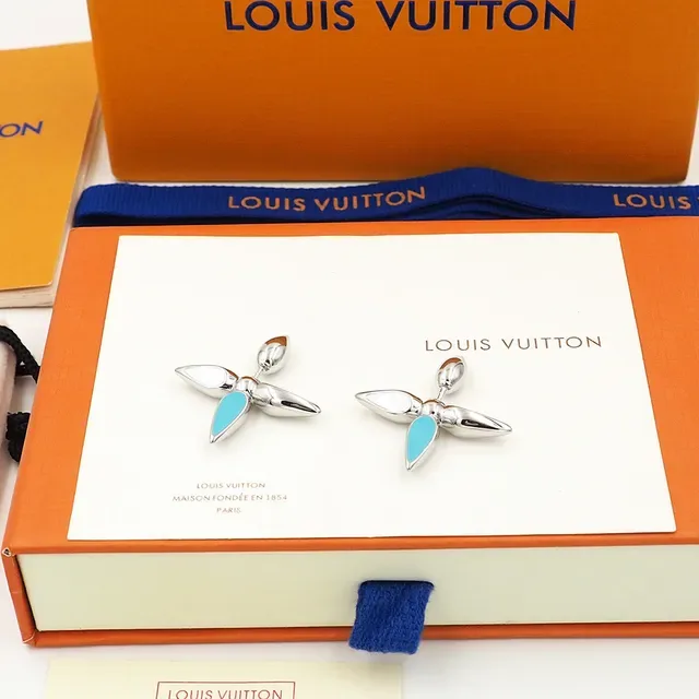 Louis Vuitton Propeller-Style Enamel Stud Earrings 2