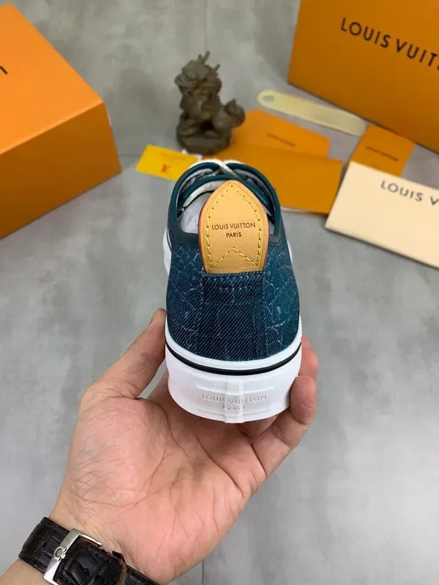 Louis Vuitton Quilted Teal Lifestyle Sneaker 3